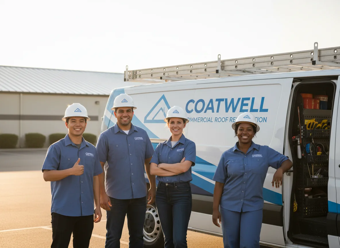 Commercial roof coating company in Three Rivers, MA